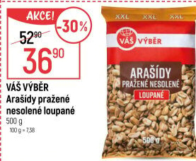 Arašídy pražené Váš Výběr