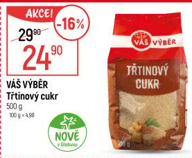 Třtinový cukr Váš Výběr