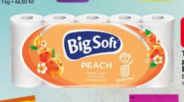 Toaletní papír BigSoft Broskev