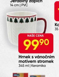 Hrnek s vánočním motivem stromek