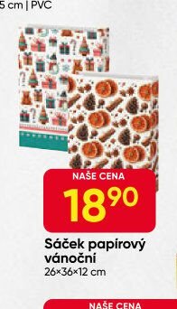 Sáček papírový vánoční