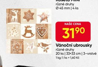 Vánoční ubrousky