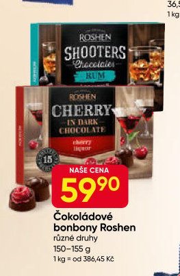 Čokoládové bonbony Roshen