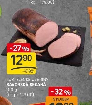 KOSTELECKÉ UZENINY BAVORSKÁ SEKANÁ