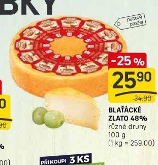 BLAŤÁCKÉ ZLATO 48% různé druhy 100 g