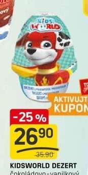KIDSWORLD DEZERT čokoládovo-vanilkový 70 g