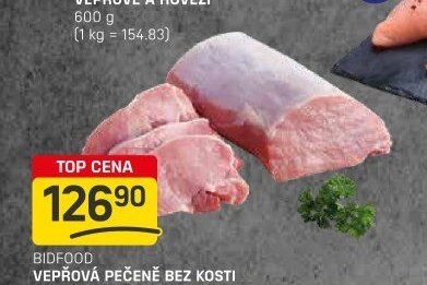 BIDFOOD VEPŘOVÁ PEČENĚ BEZ KOSTI