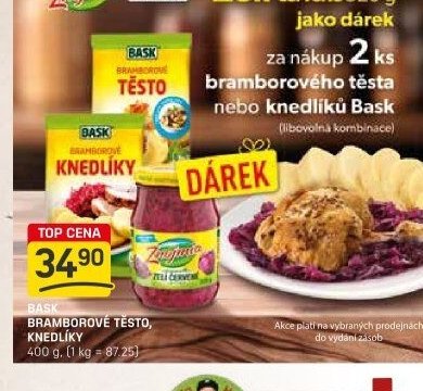 Bask bramborové těsto, knedlíky