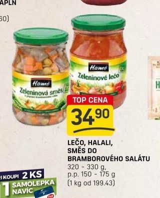 Hamé lečo, halali, směs do bramborového salátu