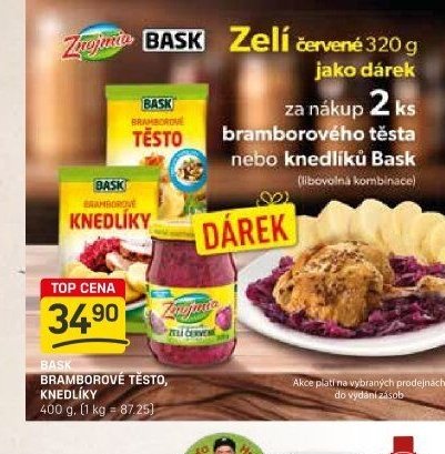 Bask bramborové těsto, knedlíky