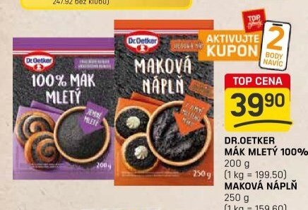 Dr. Oetker Mák mletý 100% / Maková náplň