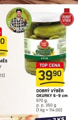 Dobrý výběr okurky 6-9 cm