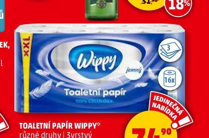 Toaletní papír Wippy