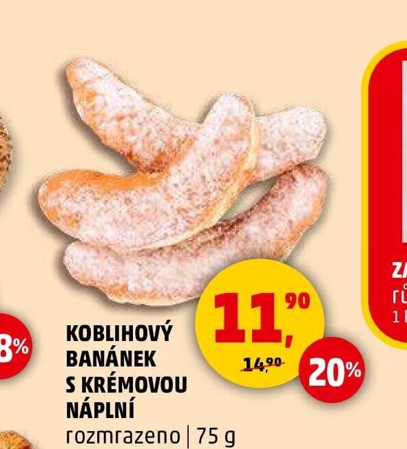 KOBLIHOVÝ BANÁNEK S KRÉMOVOU NÁPLNÍ