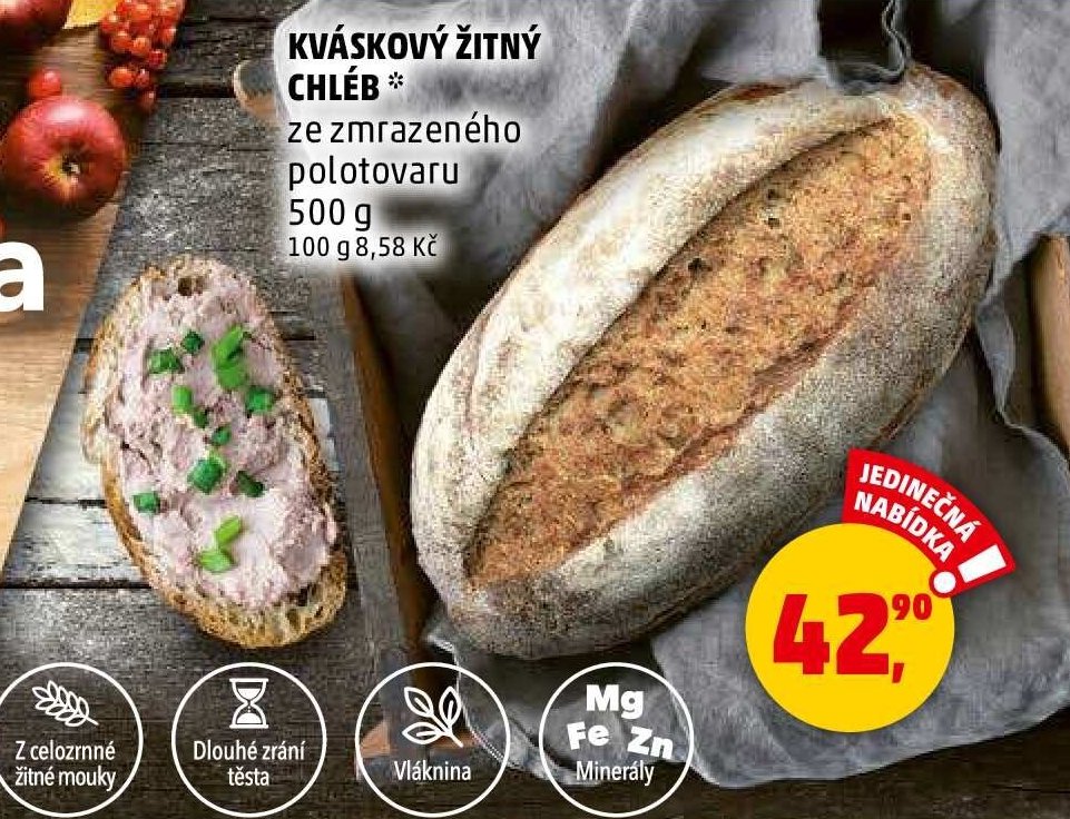 KVÁSKOVÝ ŽITNÝ CHLÉB
