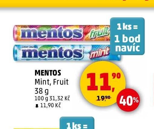 Mentos Mint, Fruit
