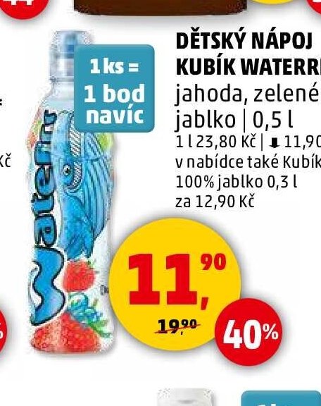 Dětský nápoj Kubík Waterrr