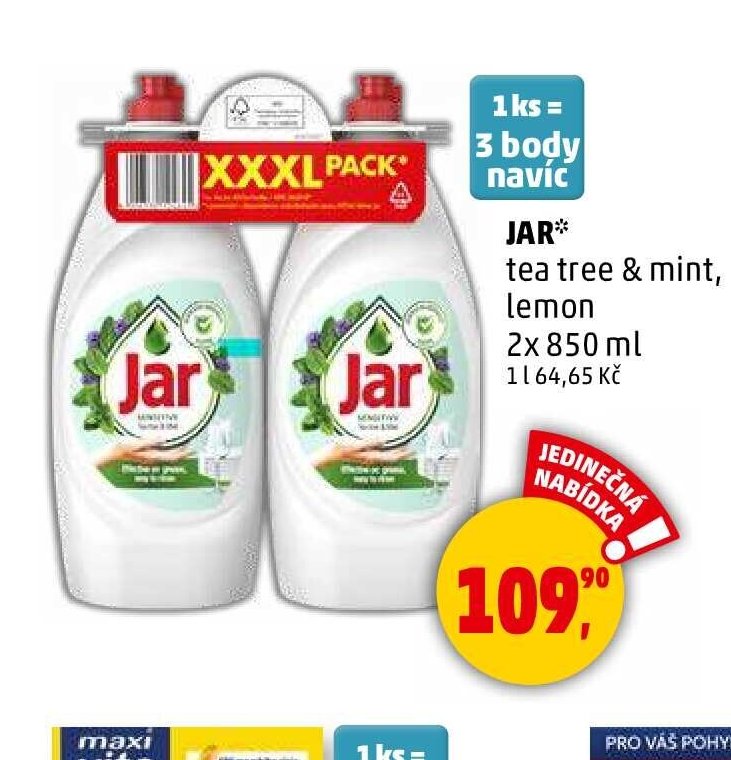 JAR tea tree & mint, lemon