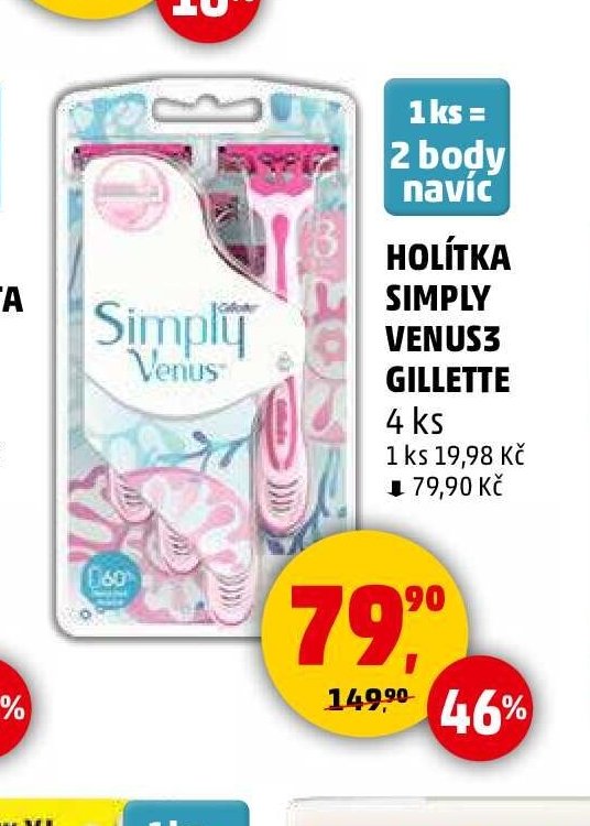 HOLÍTKA SIMPLY VENUS3 GILLETTE