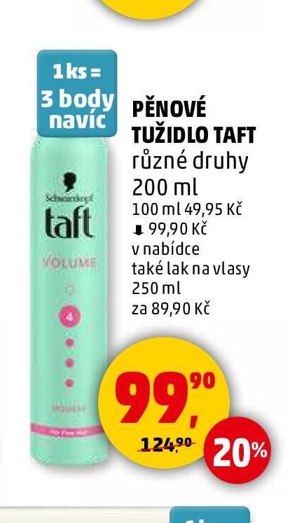 PĚNOVÉ TUŽIDLO TAFT