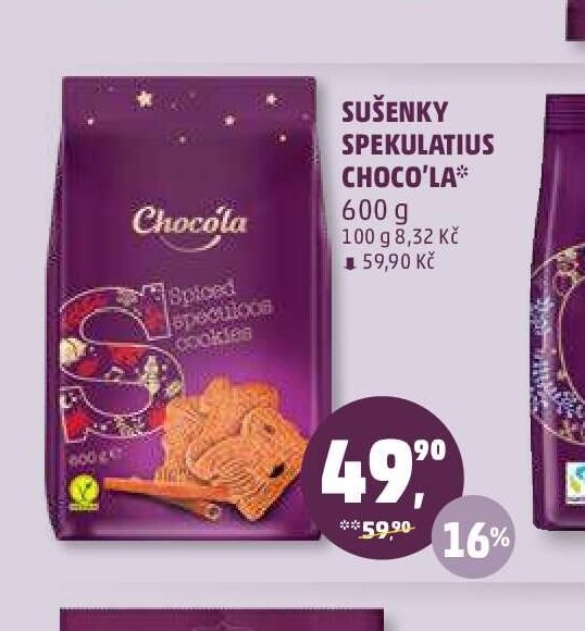 Sušenky spekulatius Choco'la