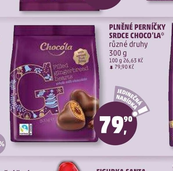 Plněné perníčky srdce Choco'la