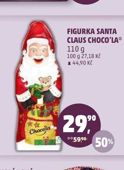 Figurka Santa Claus Choco'la