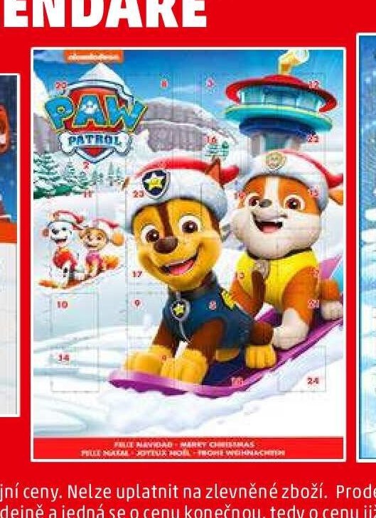 Adventní kalendář Paw Patrol