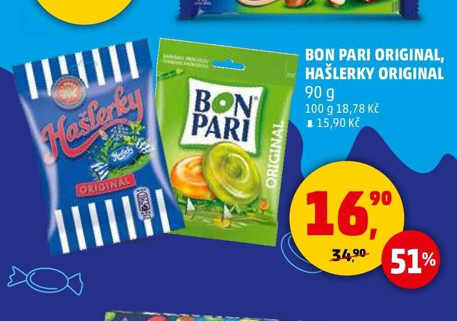 BON PARI ORIGINAL, HAŠLERKY ORIGINAL 90 g