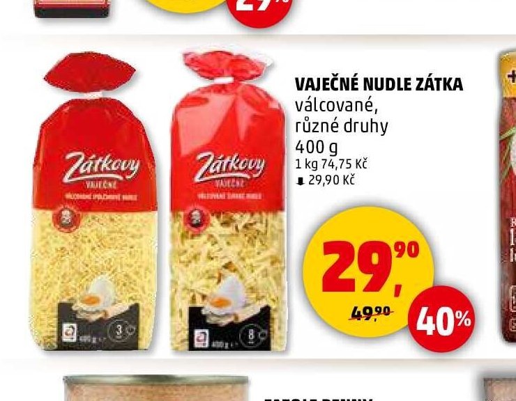 VAJEČNÉ NUDLE ZÁTKA