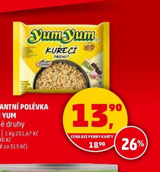 INSTANTNÍ POLÉVKA YUM YUM