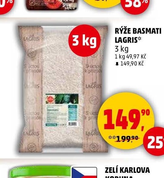RÝŽE BASMATI LAGRIS
