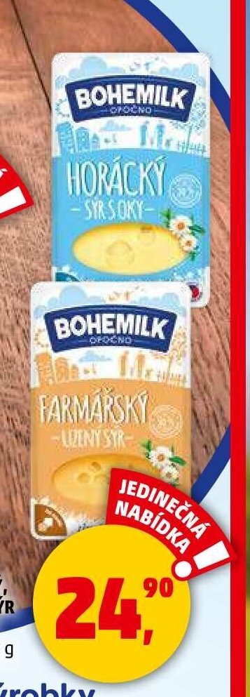 FARMÁŘSKÝ, HORÁCKÝ SÝR BOHEMILK