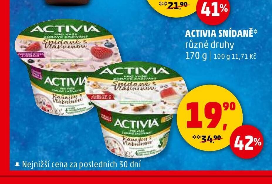 ACTIVIA SNÍDANĚ