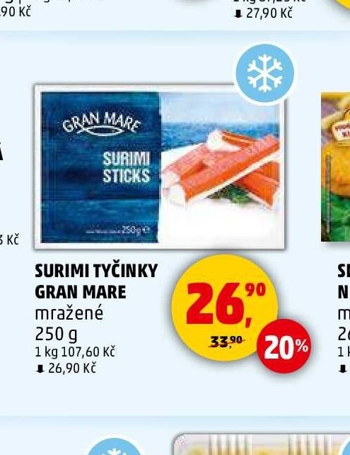 SURIMI TYČINKY GRAN MARE mražené