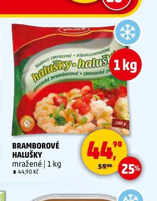 BRAMBOROVÉ HALUŠKY mražené