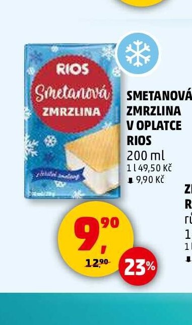 SMETANOVÁ ZMRZLINA V OPLATCE RIOS