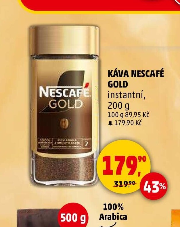 KÁVA NESCAFÉ GOLD instantní 200 g