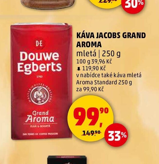 KÁVA JACOBS GRAND AROMA mletá 250 g
