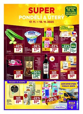 akční leták BILLA 12.11.2025-18.11.2025