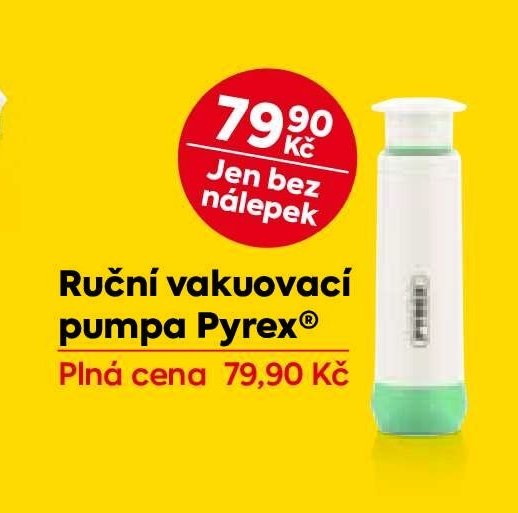 Ruční vakuovací pumpa Pyrex