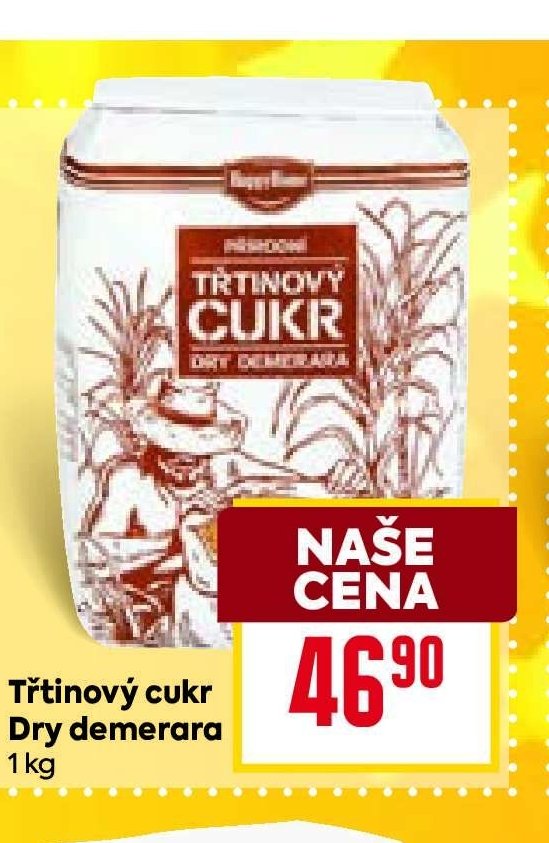 Třtinový cukr Dry demerara