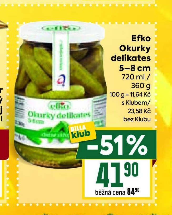 Efko Okurky delikates - BILLA akcniletaky.com