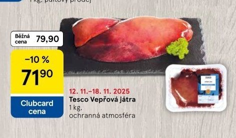 Tesco Vepřová játra