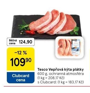 Tesco Vepřová kýta plátky