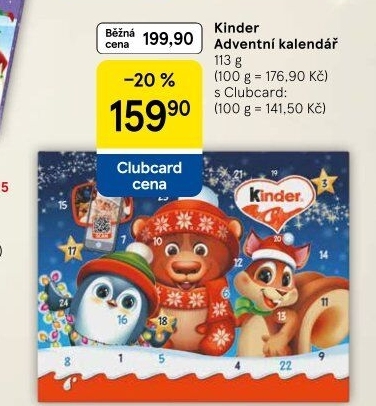 Adventní kalendář Kinder