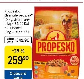 Granule pro psy Propesko