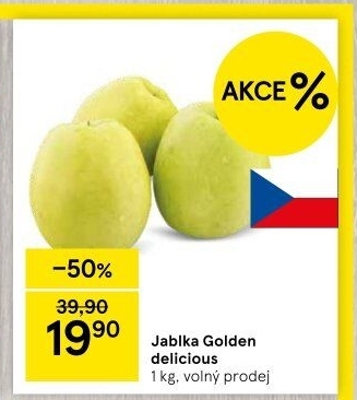 Jablka Golden Delicious