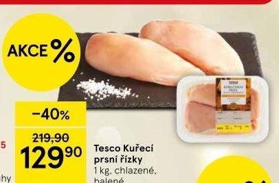 Kuřecí prsní řízky Tesco