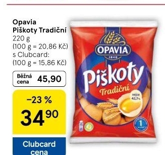 Piškoty Opavia